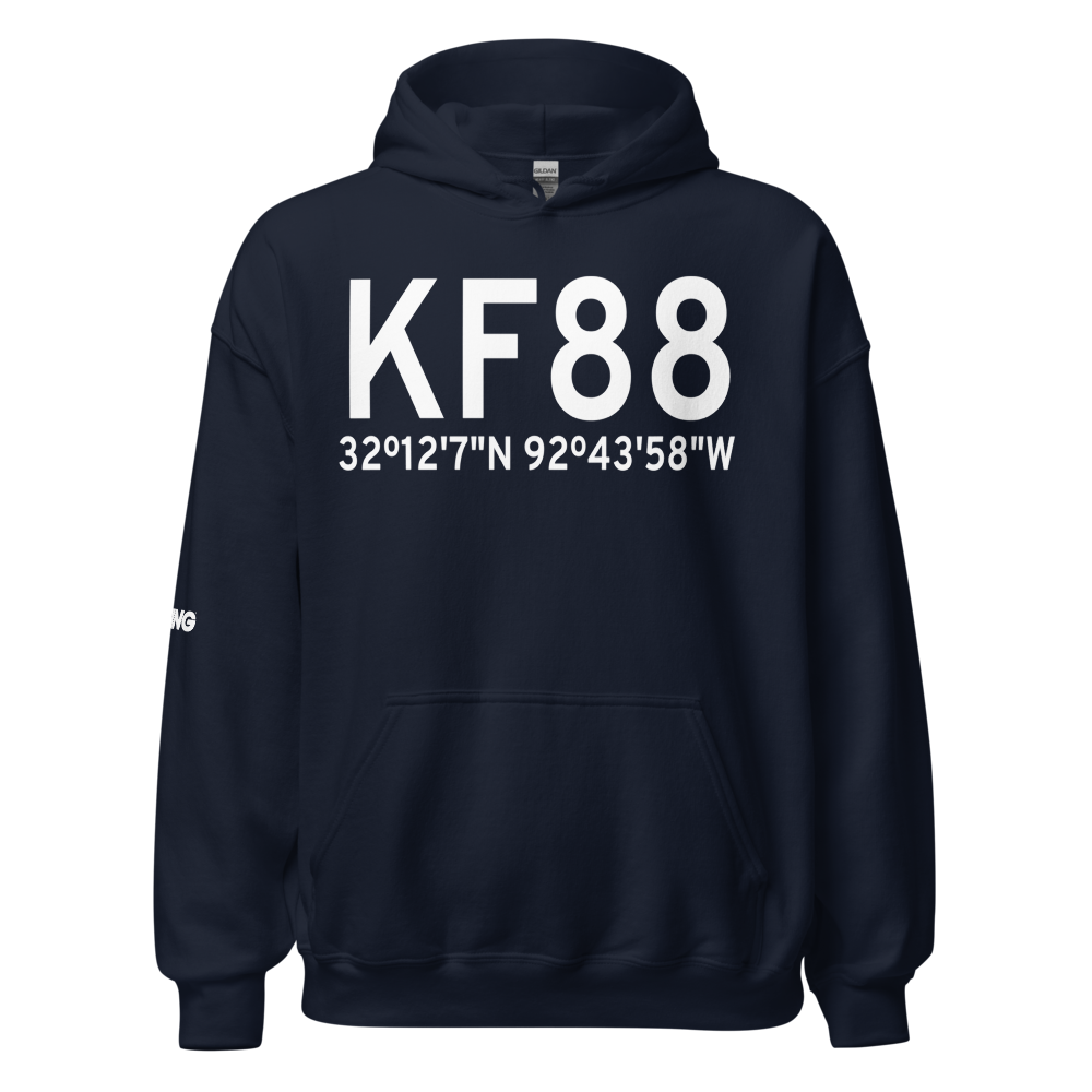 Jonesboro Airport (KF88) ICAO Hoodie Sweatshirt 