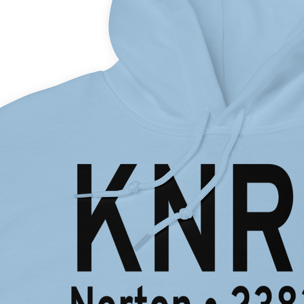 Norton Municipal Airport (KNRN) ICAO Hoodie Sweatshirt 