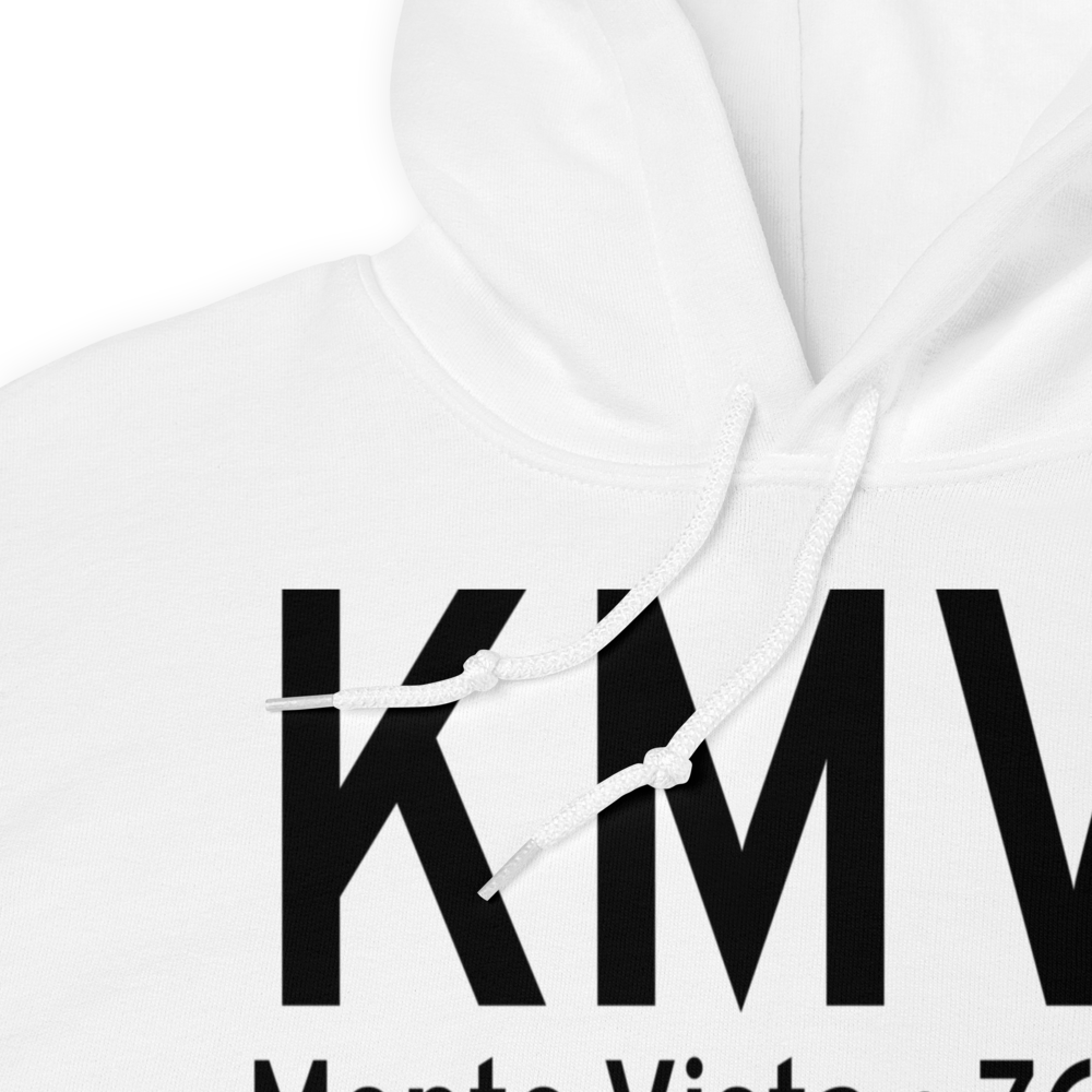 Monte Vista Municipal Airport (KMVI) ICAO Hoodie Sweatshirt 