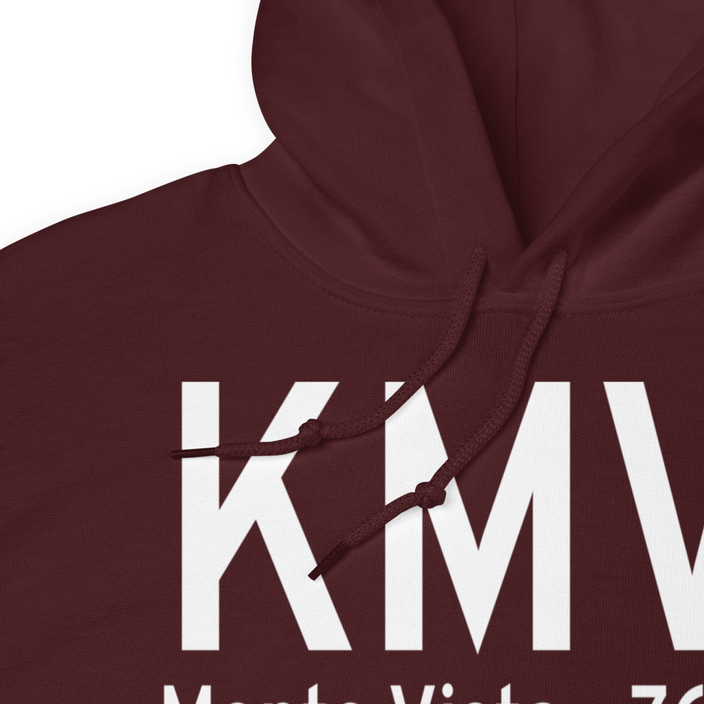 Monte Vista Municipal Airport (KMVI) ICAO Hoodie Sweatshirt 