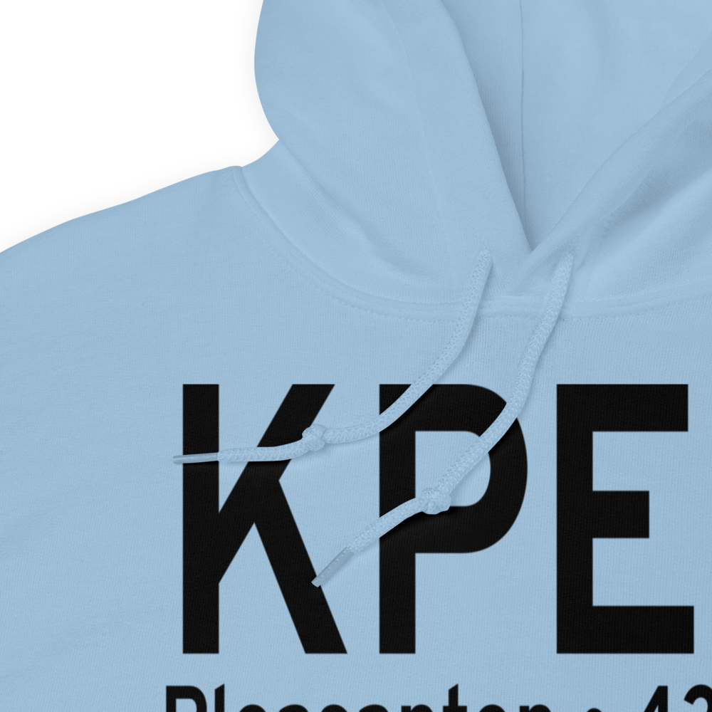 Pleasanton Municipal Airport (KPEZ) ICAO Hoodie Sweatshirt 