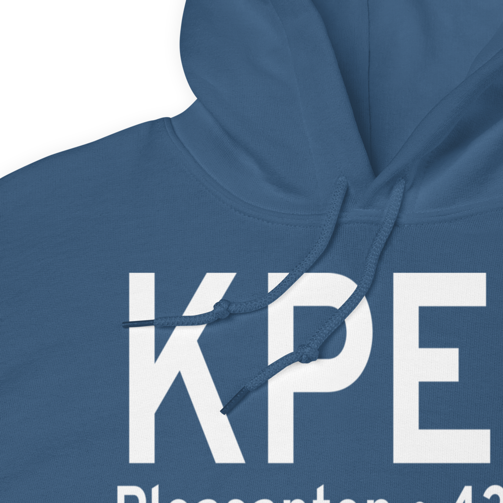 Pleasanton Municipal Airport (KPEZ) ICAO Hoodie Sweatshirt 