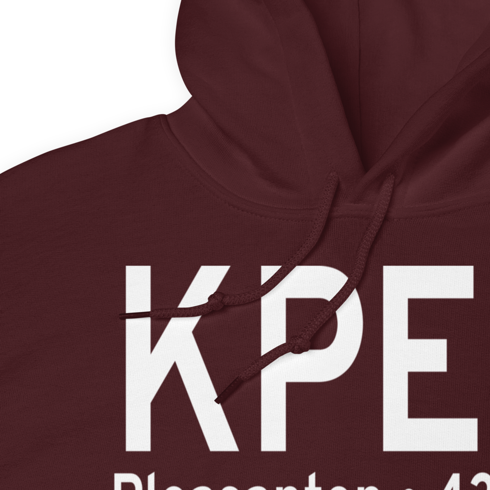 Pleasanton Municipal Airport (KPEZ) ICAO Hoodie Sweatshirt 