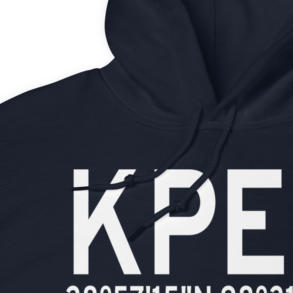 Pleasanton Municipal Airport (KPEZ) ICAO Hoodie Sweatshirt 