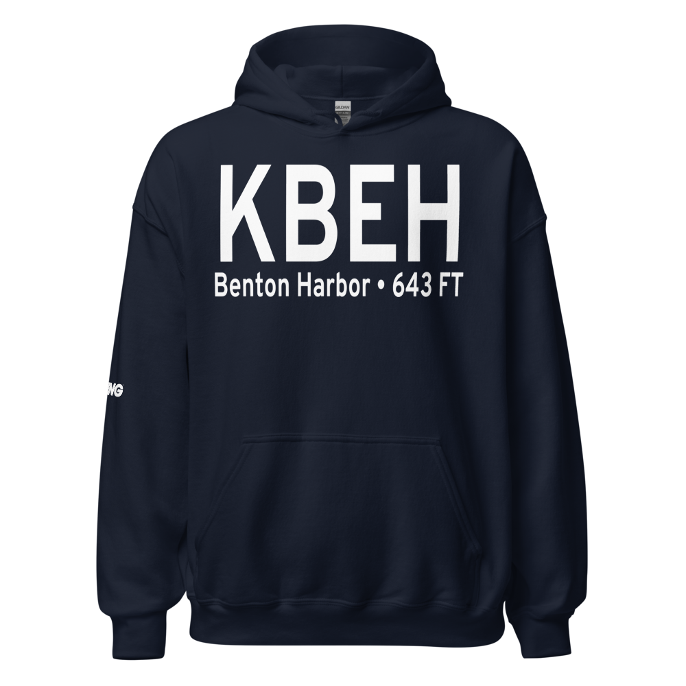 Southwest Michigan Regional Airport (KBEH) ICAO Hoodie Sweatshirt 