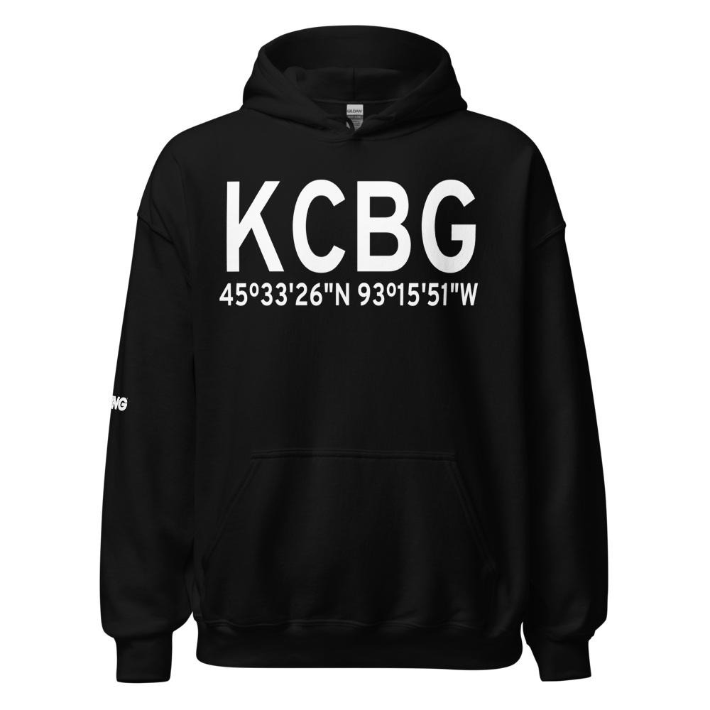Cambridge Municipal Airport (KCBG) ICAO Hoodie Sweatshirt 