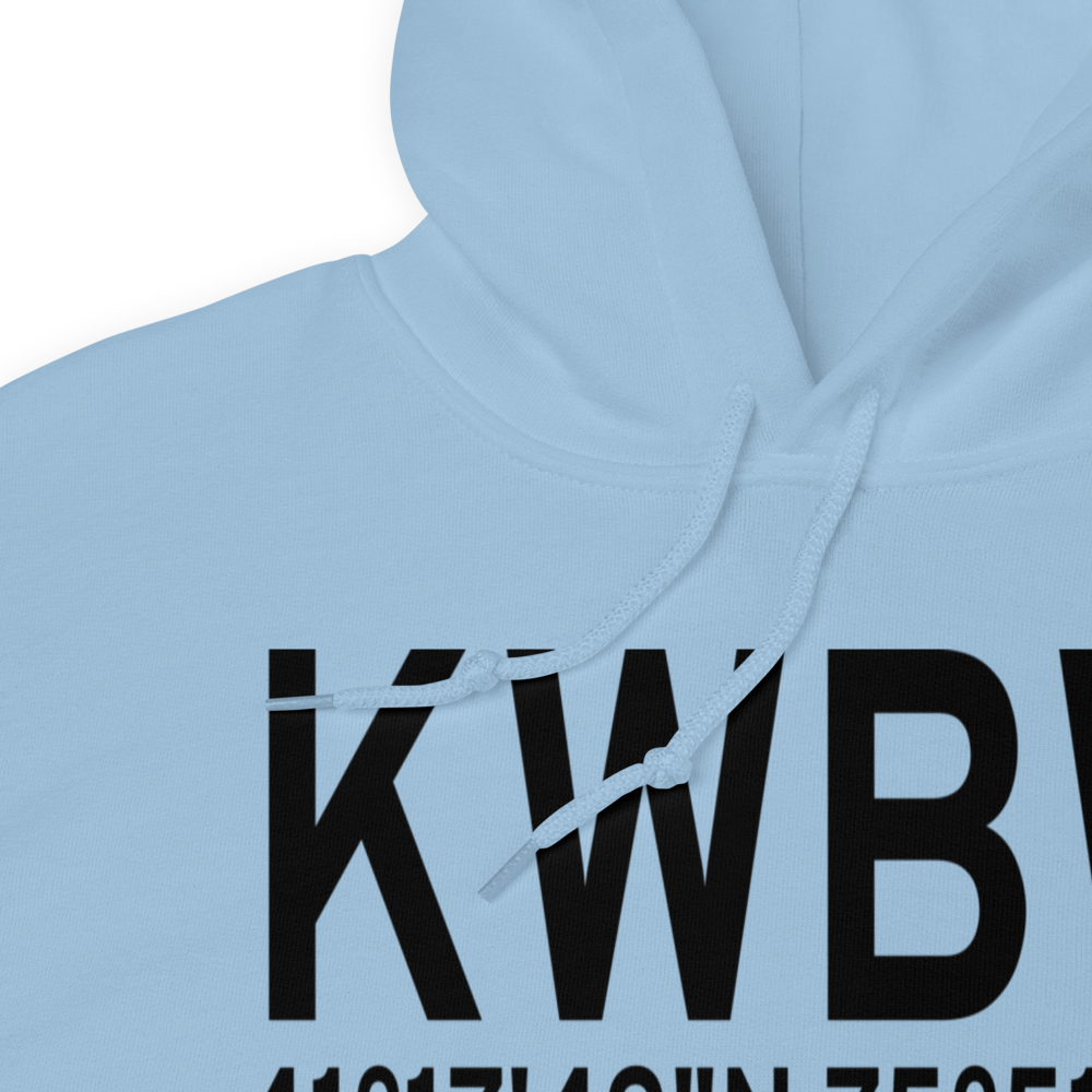 Wilkes Barre Wyoming Valley Airport (KWBW) ICAO Hoodie Sweatshirt 