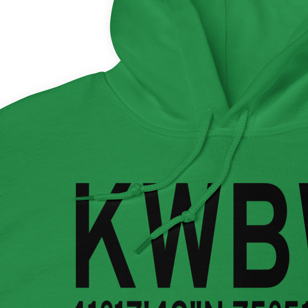 Wilkes Barre Wyoming Valley Airport (KWBW) ICAO Hoodie Sweatshirt 