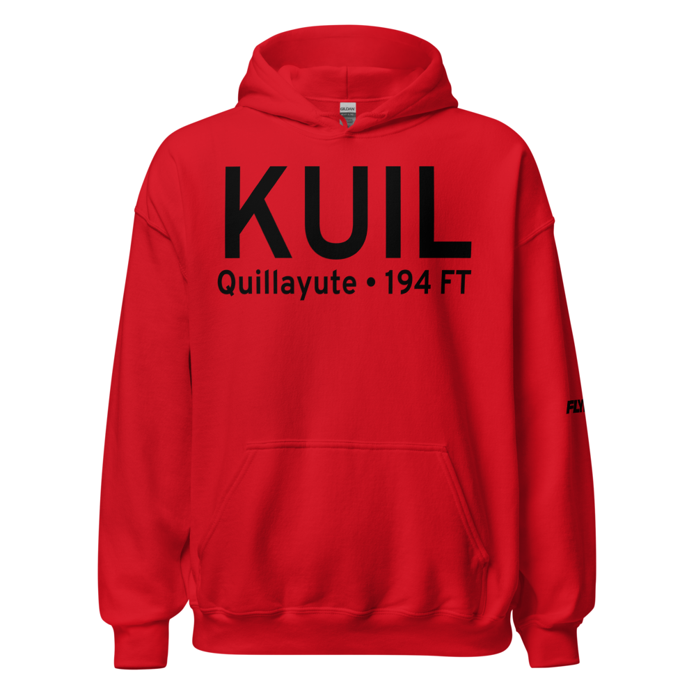 Quillayute Airport (KUIL) ICAO Hoodie Sweatshirt 