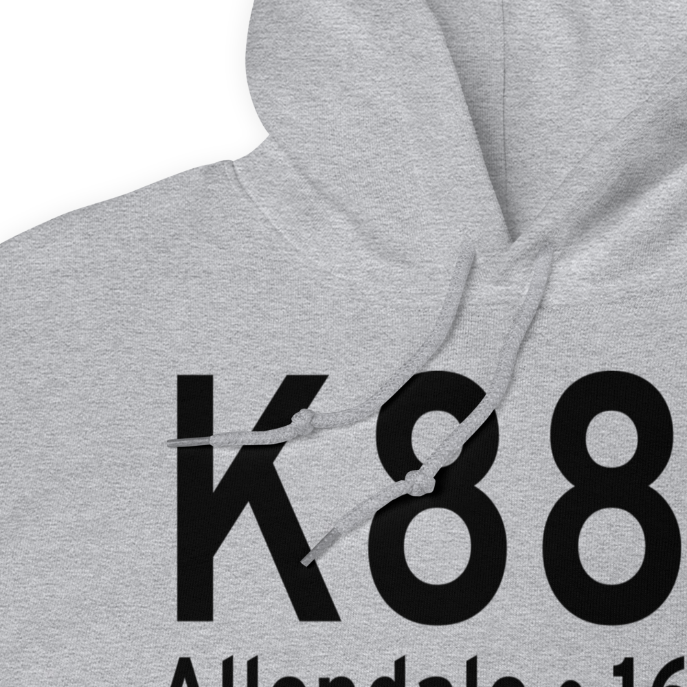 Allendale County Airport (K88J) ICAO Hoodie Sweatshirt 