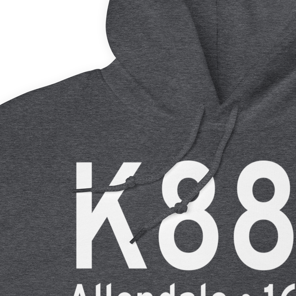 Allendale County Airport (K88J) ICAO Hoodie Sweatshirt 