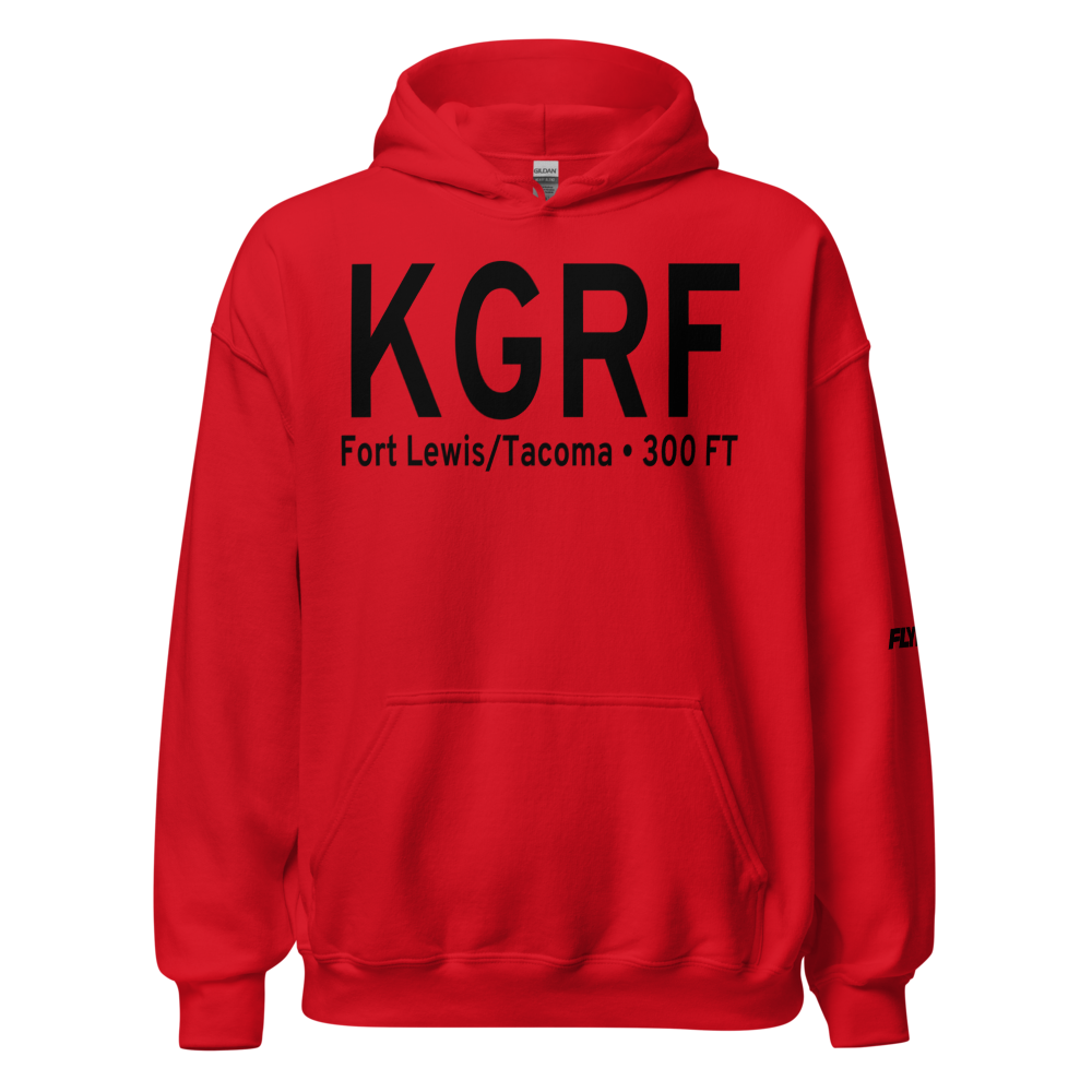 Gray Army Air Field (KGRF) ICAO Hoodie Sweatshirt 