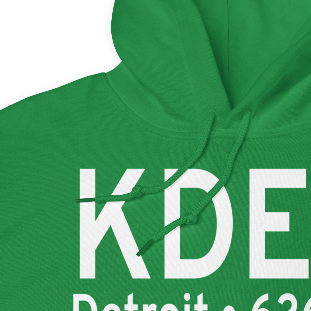 Coleman A. Young Municipal Airport (KDET) ICAO Hoodie Sweatshirt 