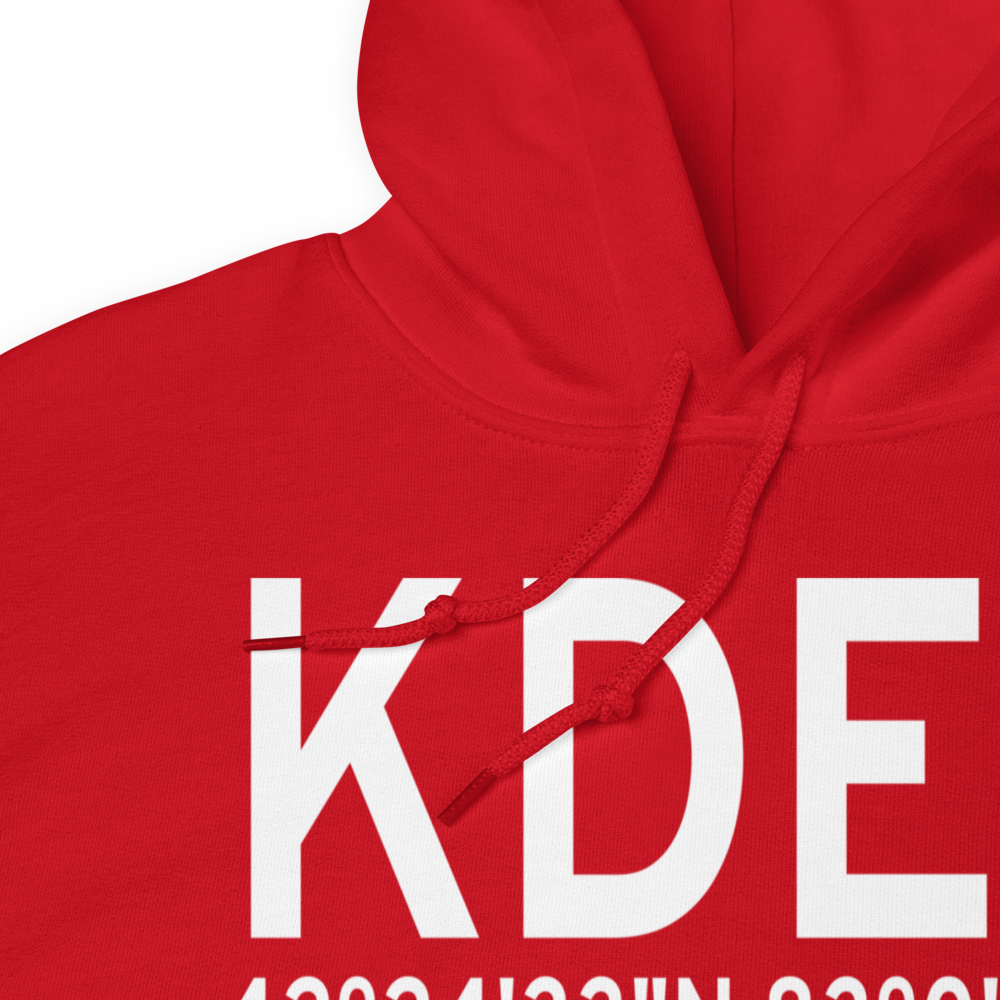 Coleman A. Young Municipal Airport (KDET) ICAO Hoodie Sweatshirt 