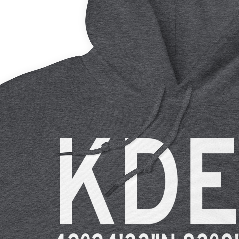 Coleman A. Young Municipal Airport (KDET) ICAO Hoodie Sweatshirt 