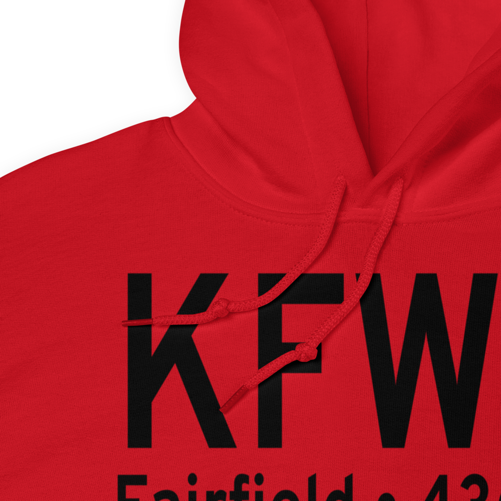 Fairfield Municipal Airport (KFWC) ICAO Hoodie Sweatshirt 