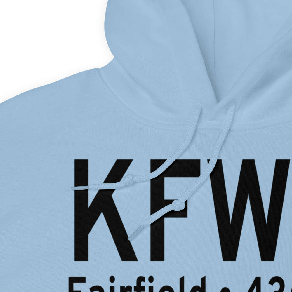 Fairfield Municipal Airport (KFWC) ICAO Hoodie Sweatshirt 
