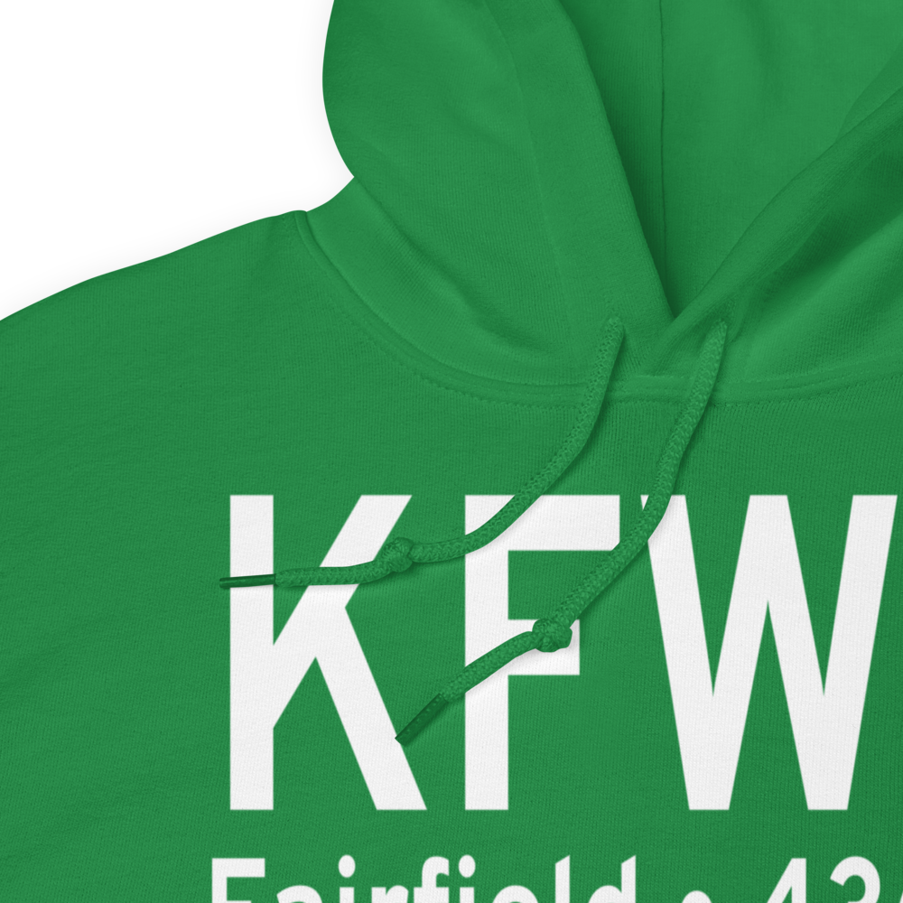 Fairfield Municipal Airport (KFWC) ICAO Hoodie Sweatshirt 