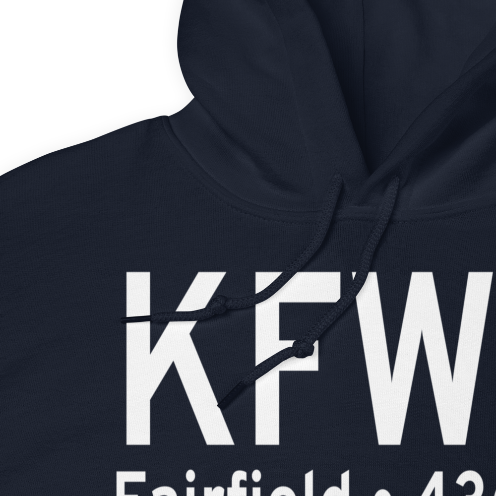 Fairfield Municipal Airport (KFWC) ICAO Hoodie Sweatshirt 
