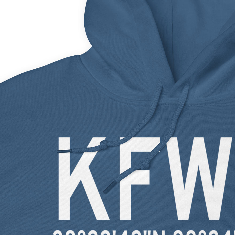 Fairfield Municipal Airport (KFWC) ICAO Hoodie Sweatshirt 