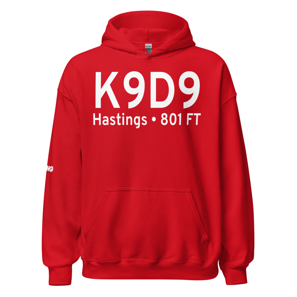 Hastings Airport (K9D9) ICAO Hoodie Sweatshirt 