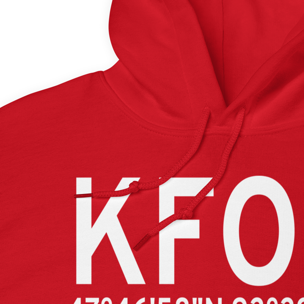Bigfork Municipal Airport (KFOZ) ICAO Hoodie Sweatshirt 