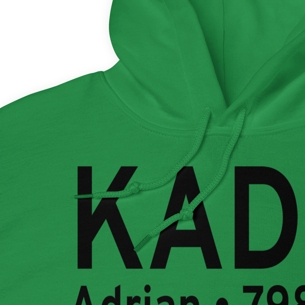 Lenawee County Airport (KADG) ICAO Hoodie Sweatshirt 