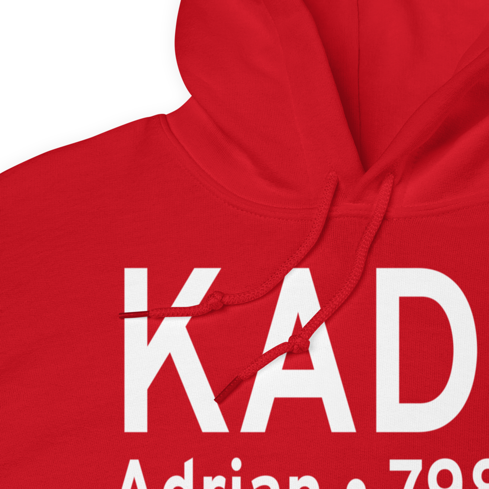 Lenawee County Airport (KADG) ICAO Hoodie Sweatshirt 