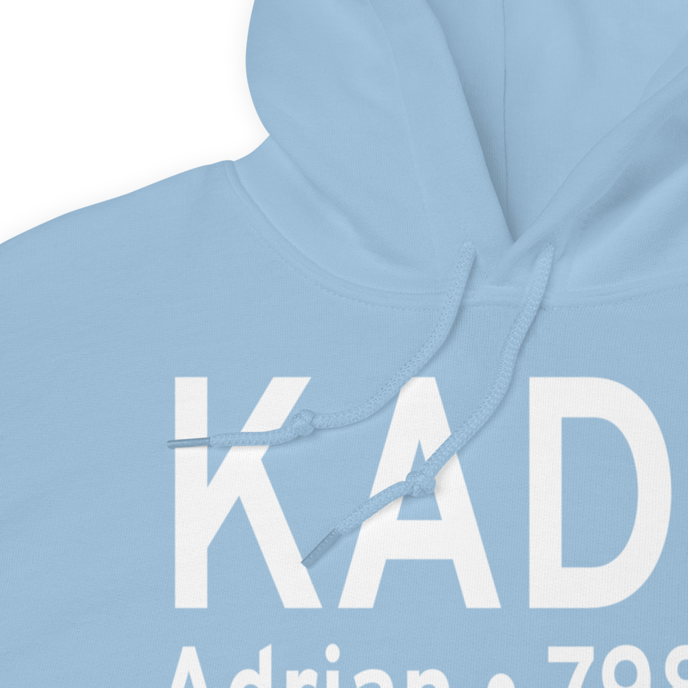 Lenawee County Airport (KADG) ICAO Hoodie Sweatshirt 