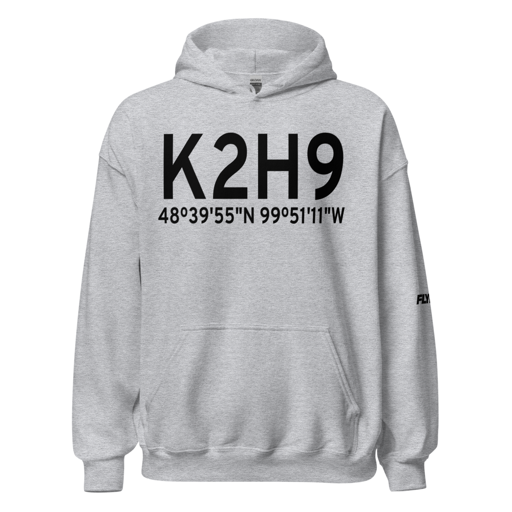 Rolette Airport (K2H9) ICAO Hoodie Sweatshirt 