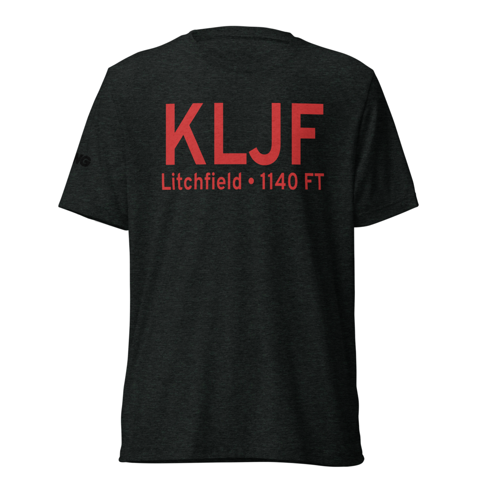Litchfield Municipal Airport (KLJF) ICAO Tri-blend T-Shirt 