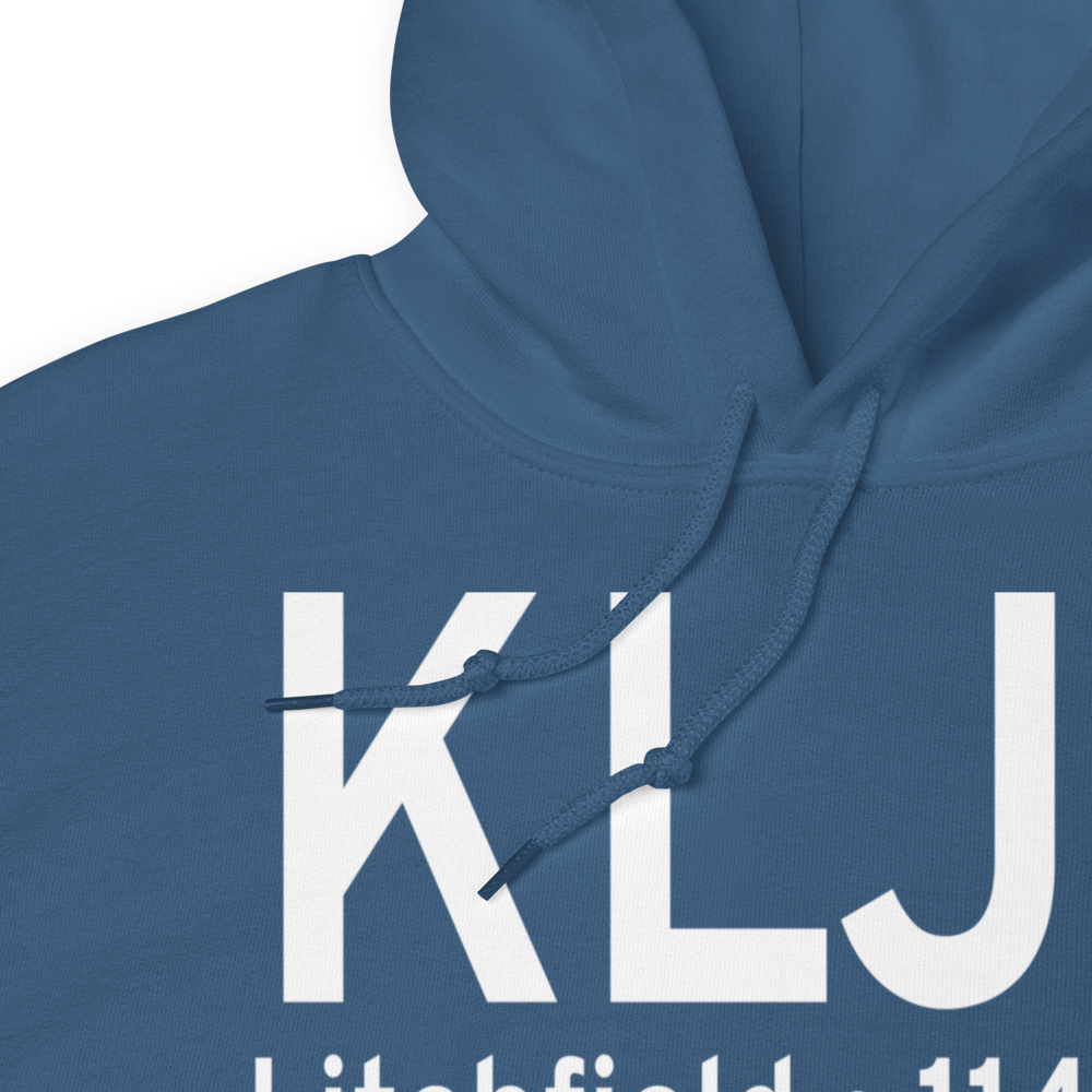 Litchfield Municipal Airport (KLJF) ICAO Hoodie Sweatshirt 