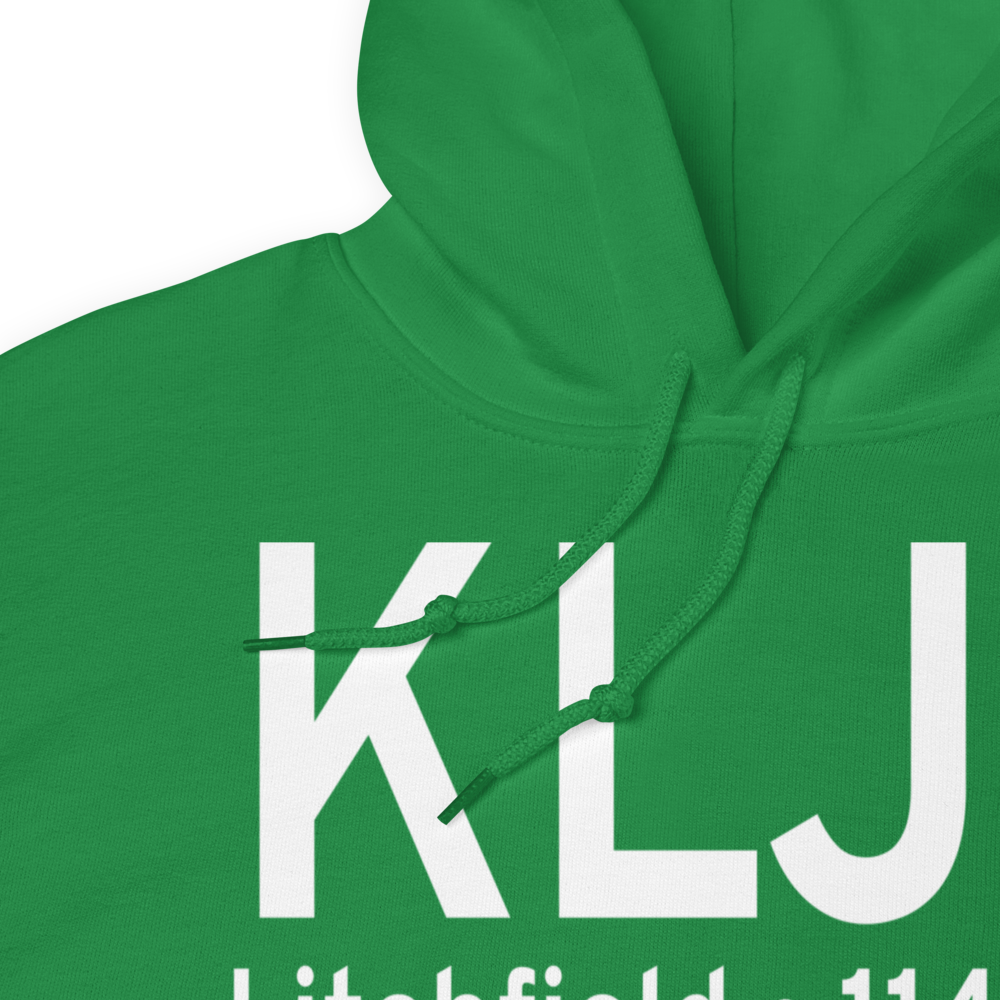 Litchfield Municipal Airport (KLJF) ICAO Hoodie Sweatshirt 