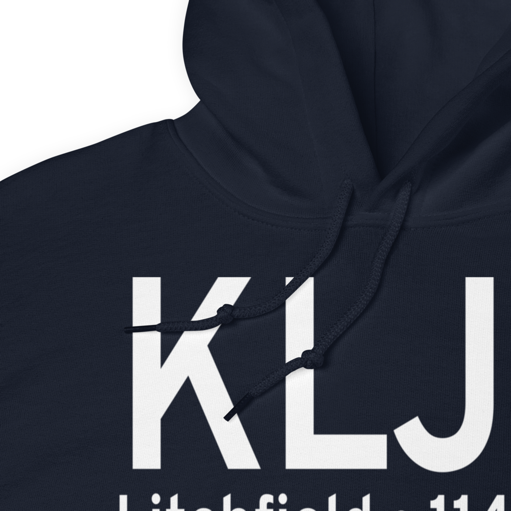 Litchfield Municipal Airport (KLJF) ICAO Hoodie Sweatshirt 