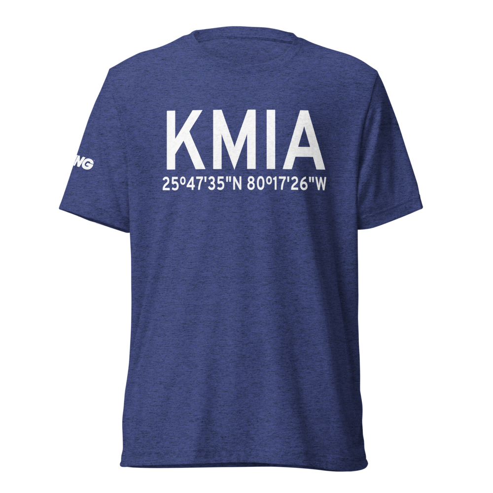 Miami International Airport (KMIA) ICAO Tri-blend T-Shirt 