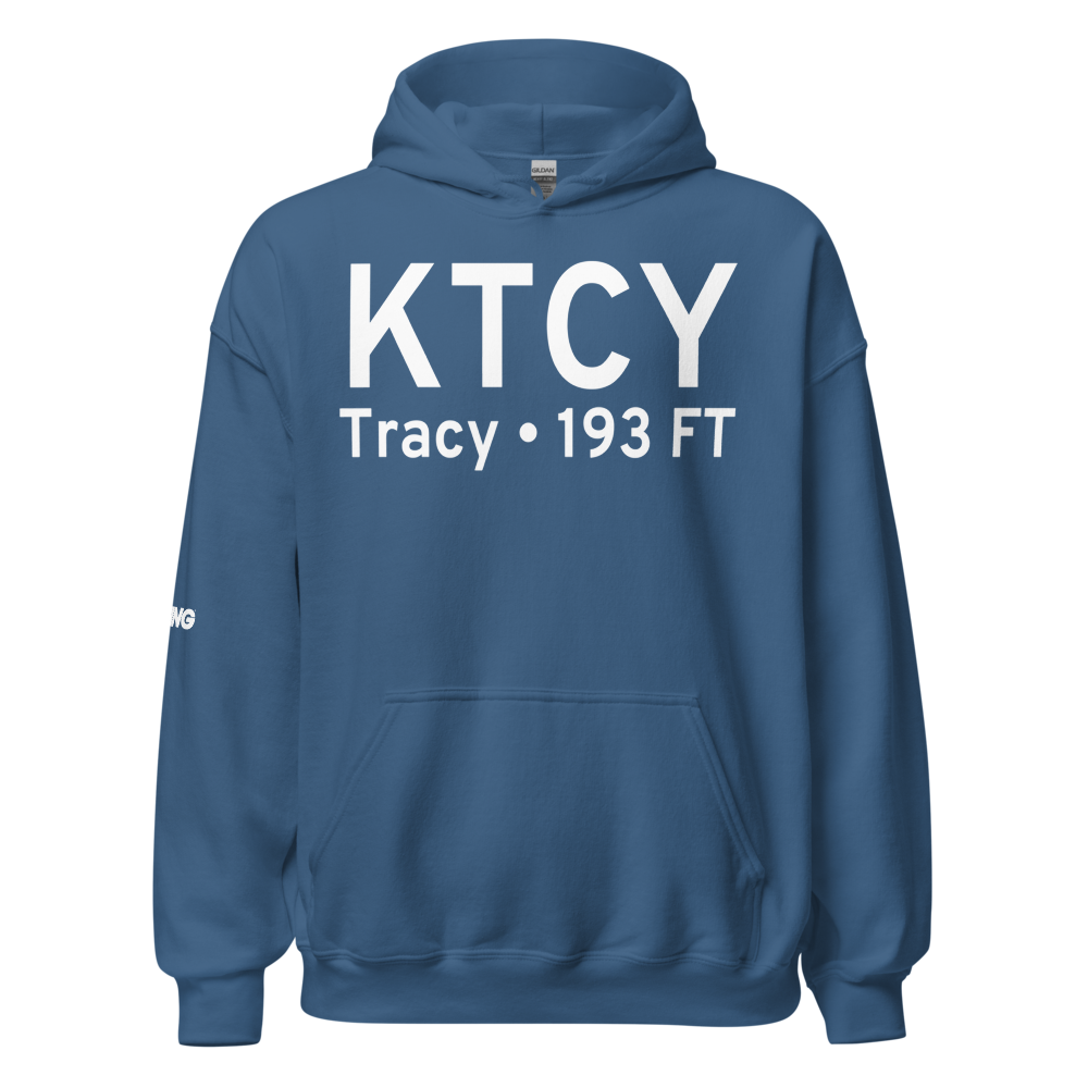 Tracy Municipal Airport (KTCY) ICAO Hoodie Sweatshirt 