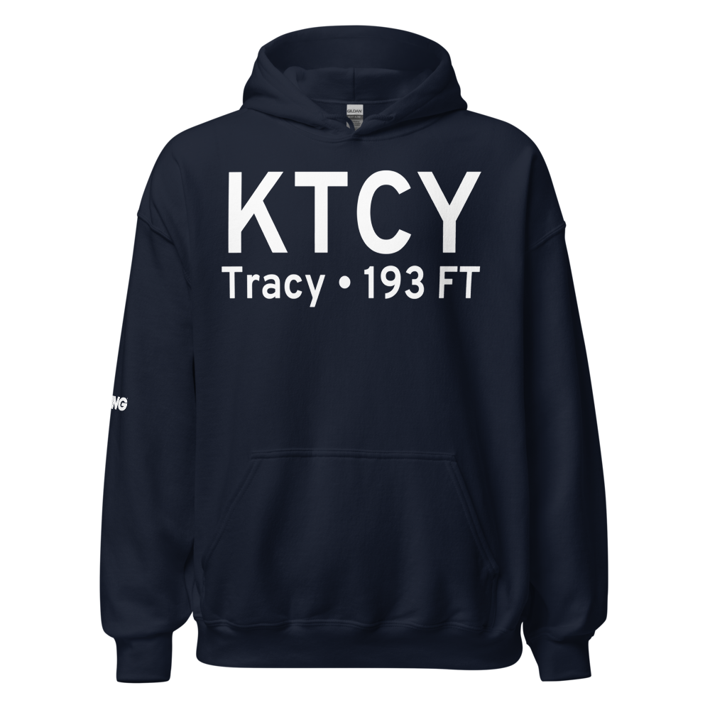 Tracy Municipal Airport (KTCY) ICAO Hoodie Sweatshirt 
