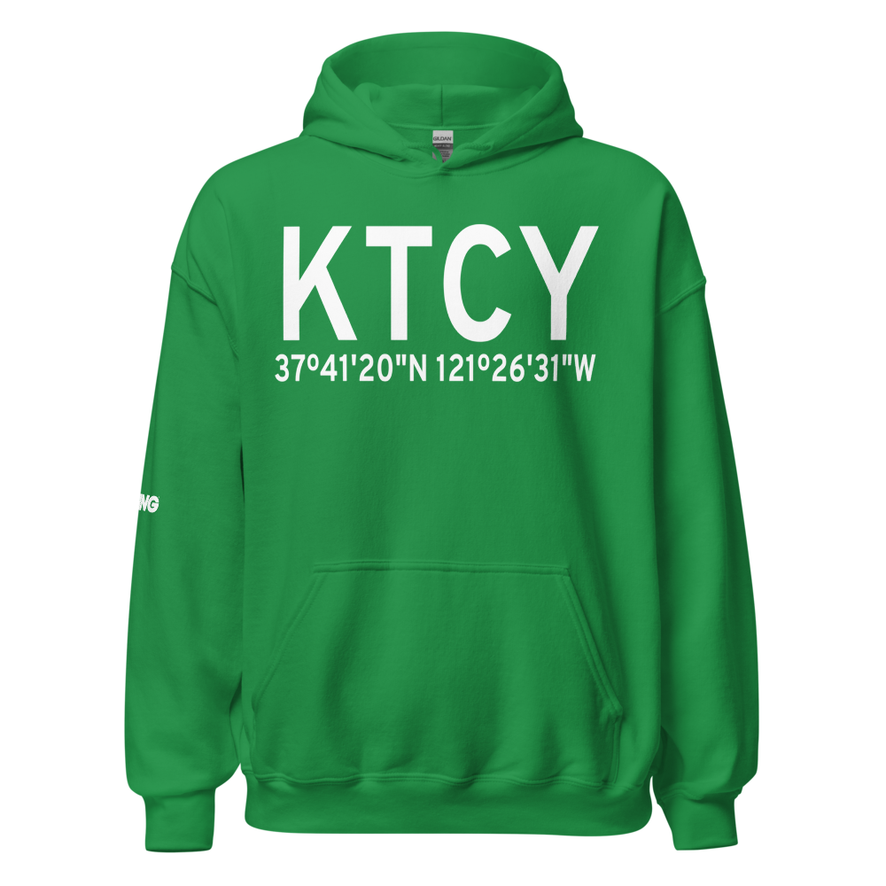 Tracy Municipal Airport (KTCY) ICAO Hoodie Sweatshirt 
