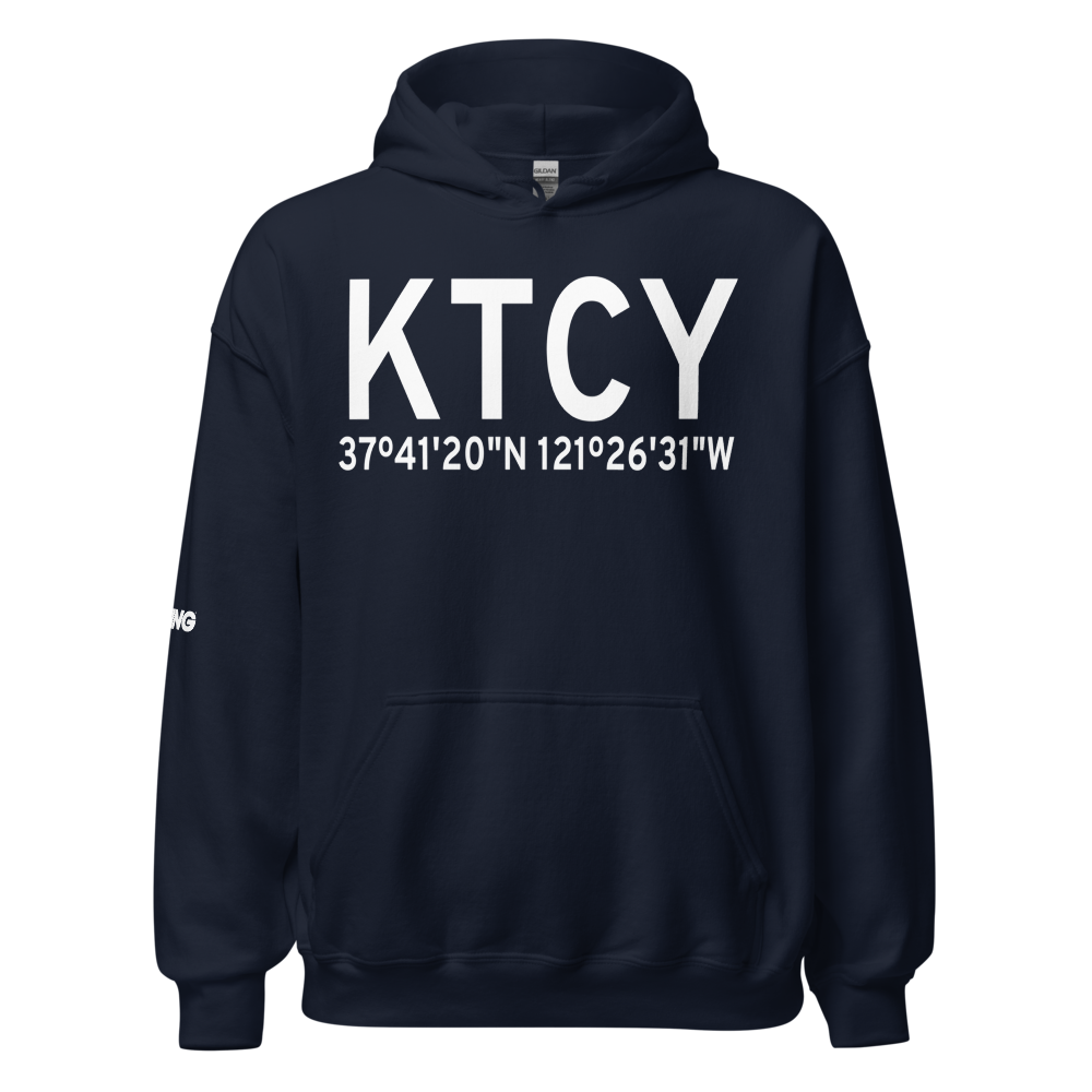 Tracy Municipal Airport (KTCY) ICAO Hoodie Sweatshirt 