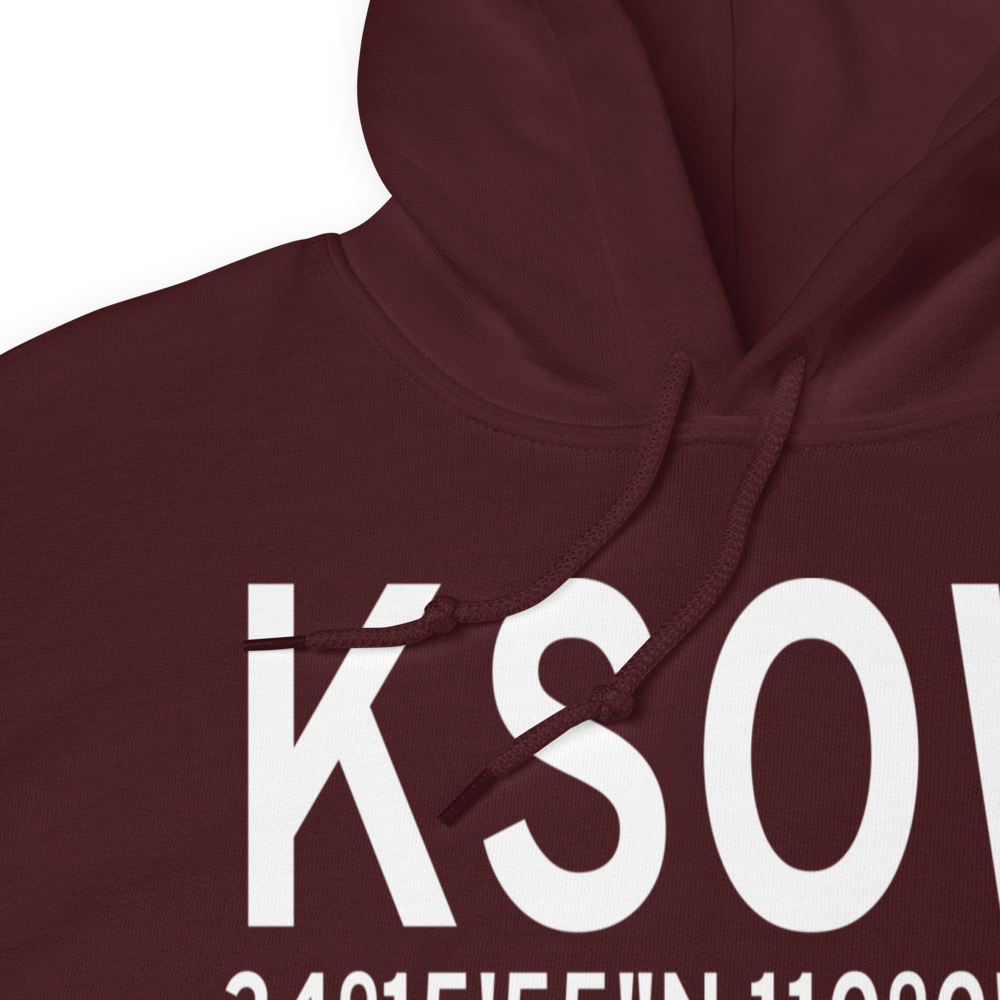Show Low Regional Airport (KSOW) ICAO Hoodie Sweatshirt 