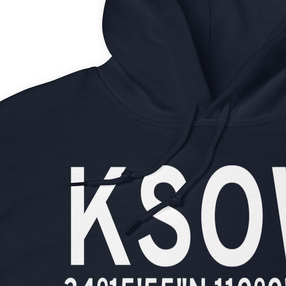 Show Low Regional Airport (KSOW) ICAO Hoodie Sweatshirt 