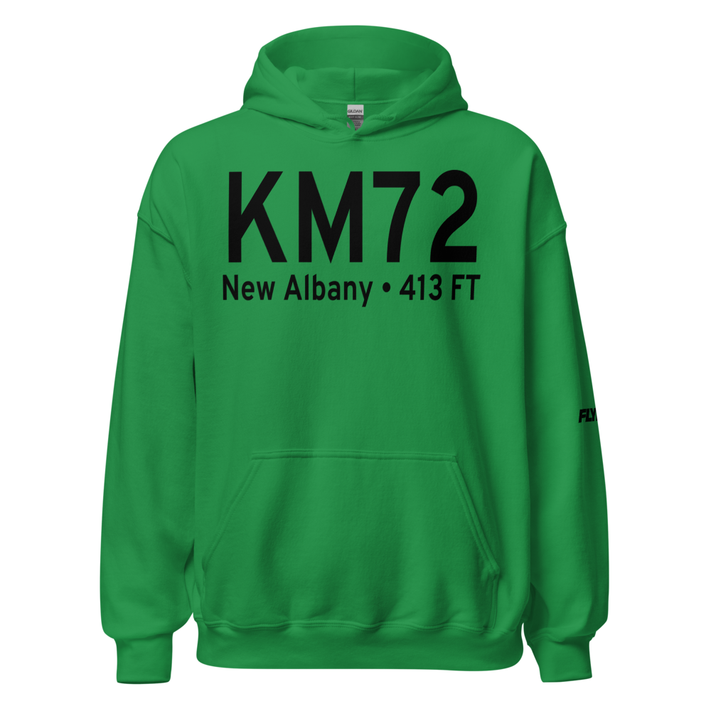 New Albany Union County Airport (KM72) ICAO Hoodie Sweatshirt 