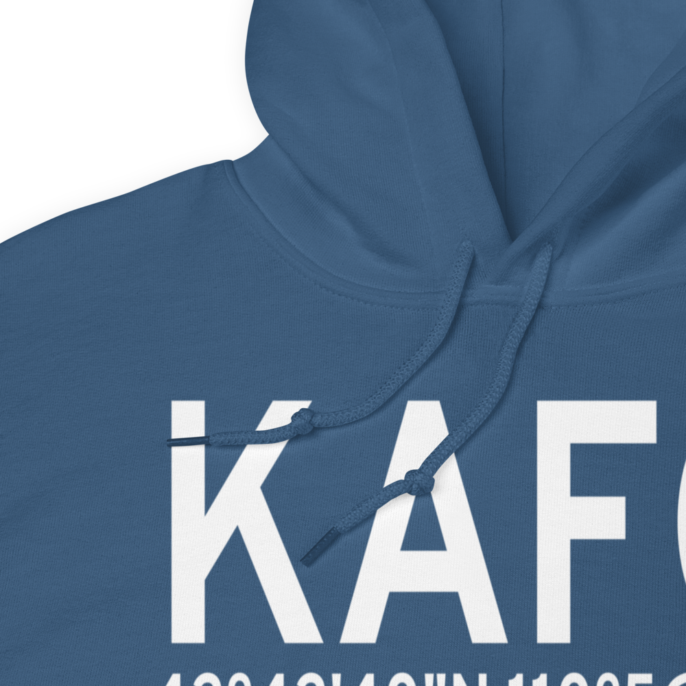 Afton Municipal Airport (KAFO) ICAO Hoodie Sweatshirt 