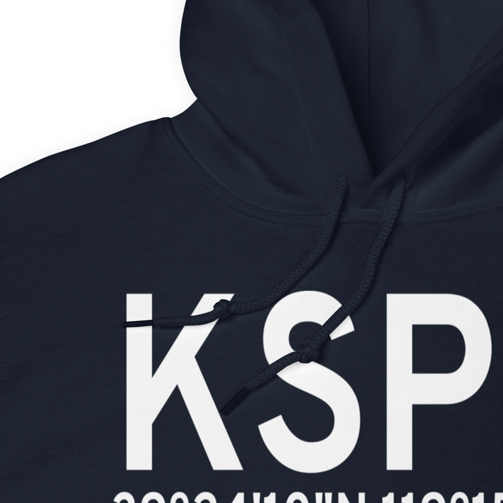 Silver Springs Airport (KSPZ) ICAO Hoodie Sweatshirt 
