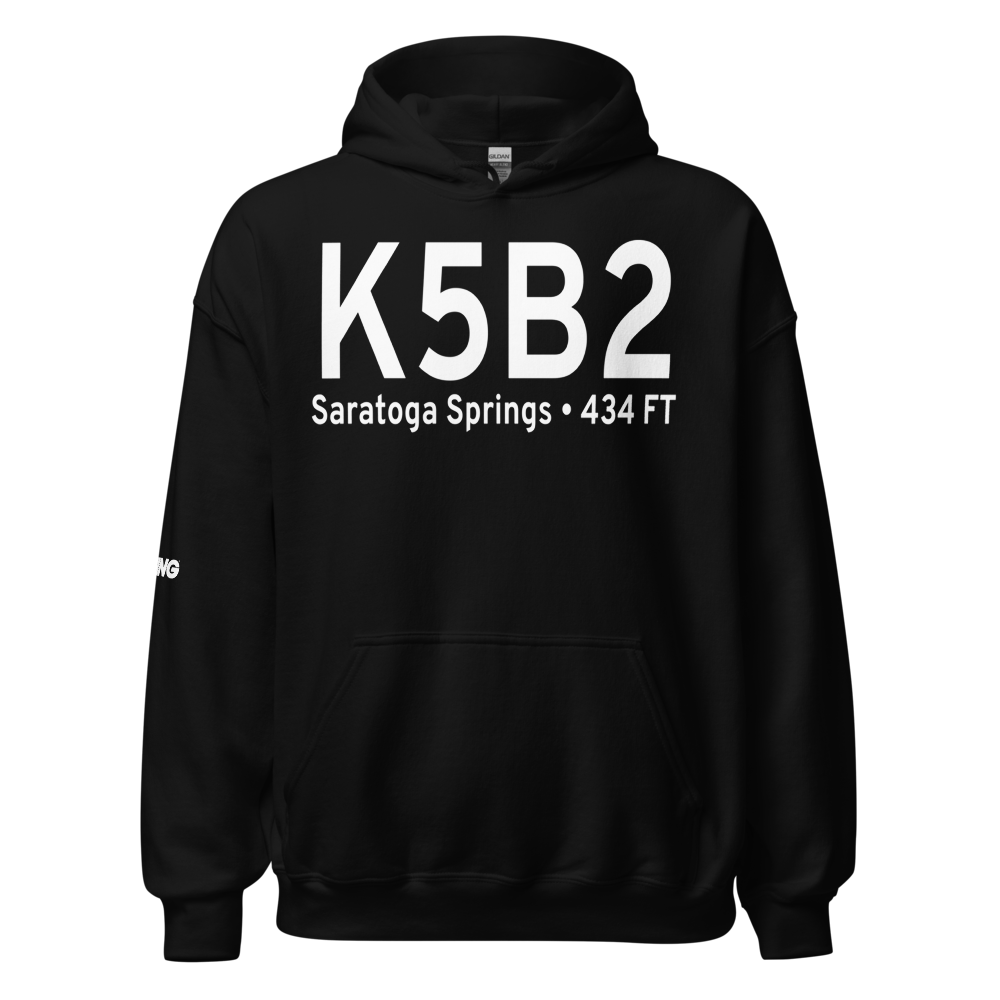 Saratoga County Airport (K5B2) ICAO Hoodie Sweatshirt 