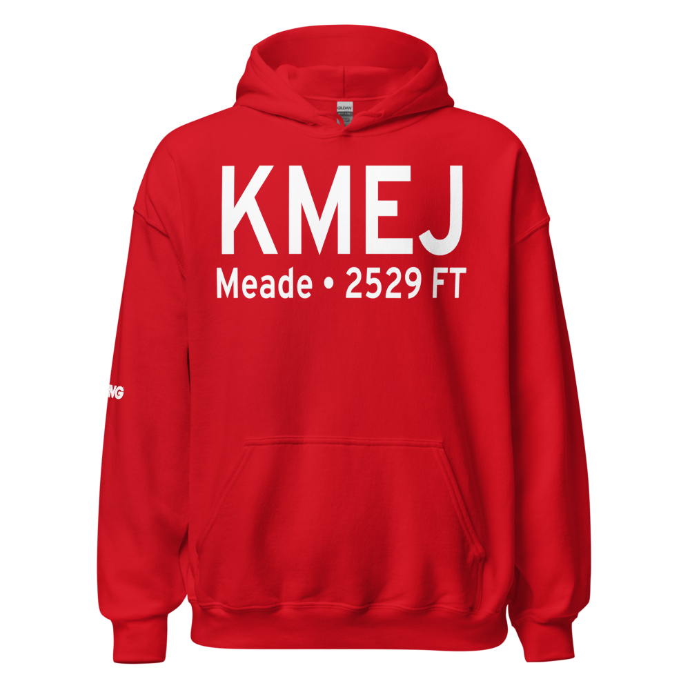 Meade Municipal Airport (KMEJ) ICAO Hoodie Sweatshirt 
