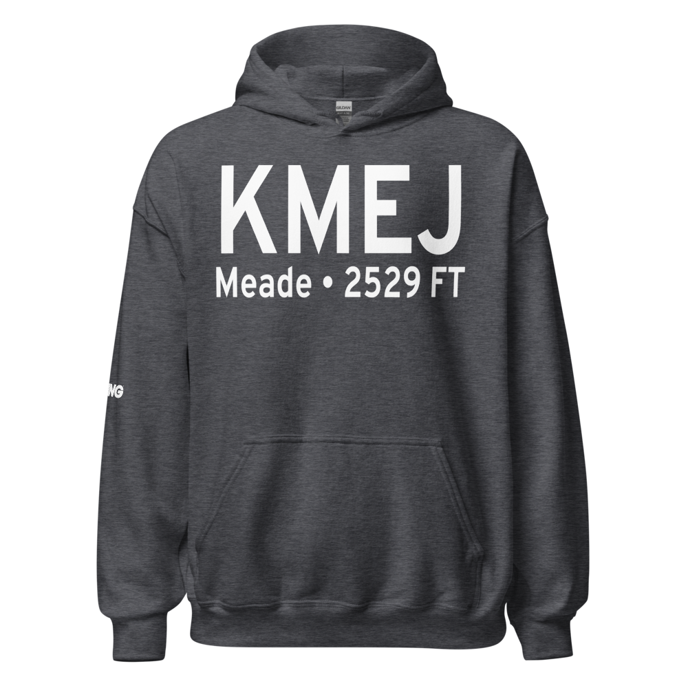 Meade Municipal Airport (KMEJ) ICAO Hoodie Sweatshirt 