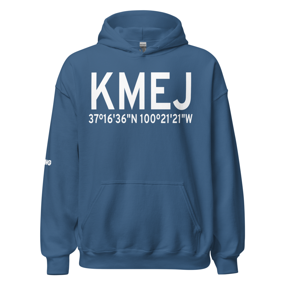 Meade Municipal Airport (KMEJ) ICAO Hoodie Sweatshirt 