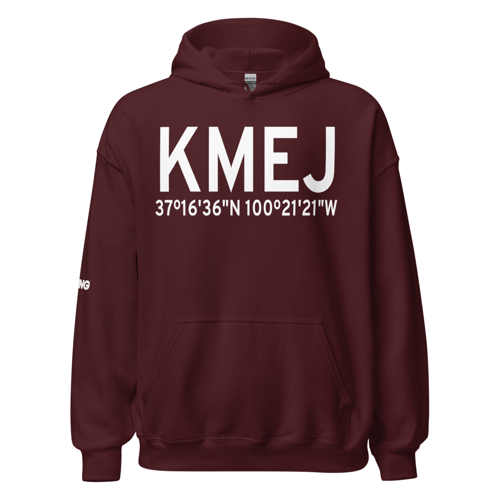 Meade Municipal Airport (KMEJ) ICAO Hoodie Sweatshirt 