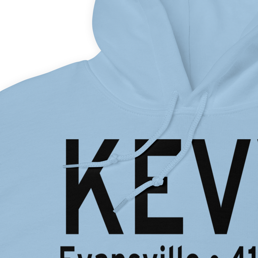Evansville Regional Airport (KEVV) ICAO Hoodie Sweatshirt 